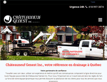 Tablet Screenshot of chateauneufgenest.com